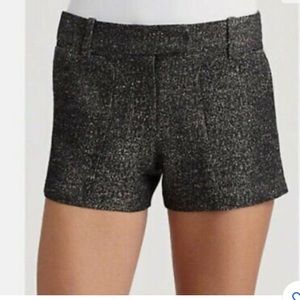 BCBG MAXAZRIA Bruna Black Glitter Shorts